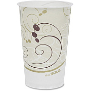 SOLO 16 oz Symphony Waxed Paper Cold Cups (RW16J8000)