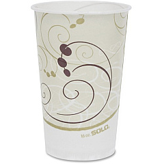 SOLO 16 oz Symphony Waxed Paper Cold Cups (RW16J8000)