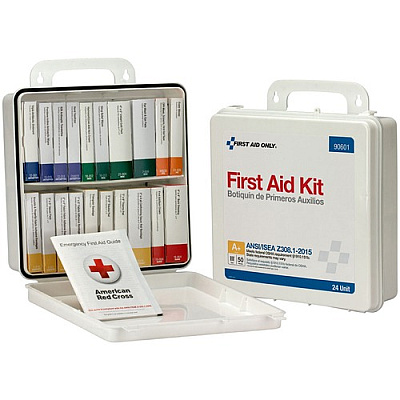 First Aid Only 50-Person Unitized Plastic First Aid Kit - ANSI Compliant (90601)