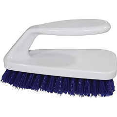 Genuine Joe GJO99658, Iron Handle Scrub Brush, 1 Each, Blue,White