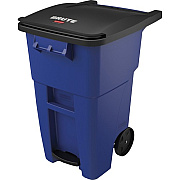 Rubbermaid Commercial Brute 50-gallon Step On Rollout Container (1971958)