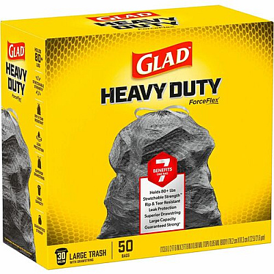 Glad ForceFlexPlus Drawstring Large Trash Bags (78997)