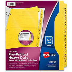 Avery Heavy-Duty Plastic A-Z Industrial Dividers (23081)
