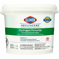 Clorox Healthcare Hydrogen Peroxide Cleaner Disinfectant Wipes (30826)
