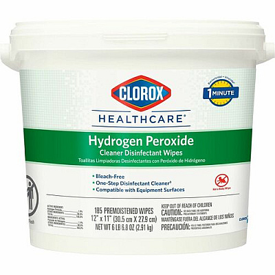 Clorox Healthcare Hydrogen Peroxide Cleaner Disinfectant Wipes (30826)
