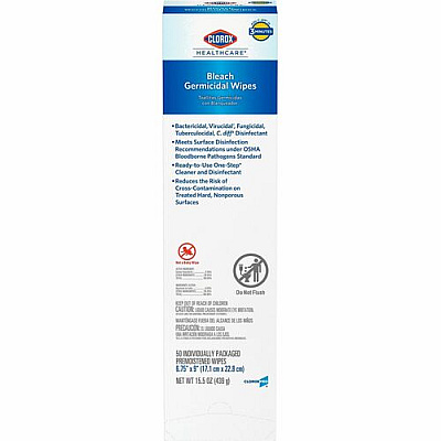 Clorox Healthcare Bleach Germicidal Wipes (31424)