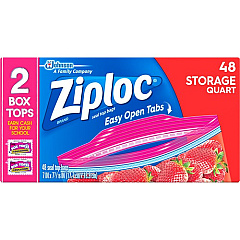 Ziploc Double Zipper Quart Storage Bags (665015CT)