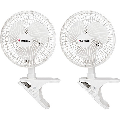 Lorell 6" Personal Clip-On Fan (LLR44552BD)