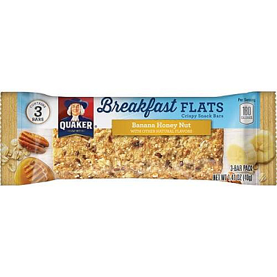 Quaker Foods Breakfast Flats Crispy Snack Bars