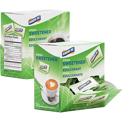 Genuine Joe Stevia Natural Sweetener Packets (GJO70472CT)