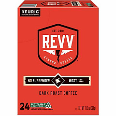 revv K-Cup, Pod No Surrender Keurig Single-Serve K-Cup Pods, Dark Roast Coffee, 24 Count (196924)