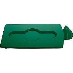 Rubbermaid Commercial Slim Jim Green Closed Lid Insert (2007884)