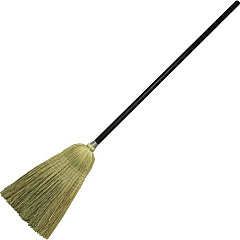 Genuine Joe GJO58564, Corn Blend Janitor Broom, 6 / Carton, Black