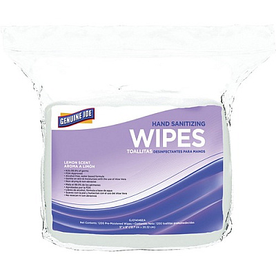 Genuine Joe Alcohol-free Hand Sanitizing Wipes (GJO14146)