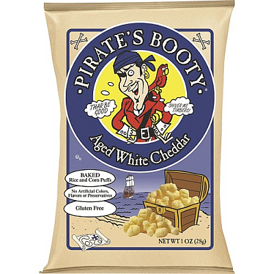 Pirate's Booty Baked White Cheddar Rice/Corn Puffs (60104)