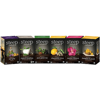 Steep by Bigelow Organic Assorted Flavor Bag (27777)