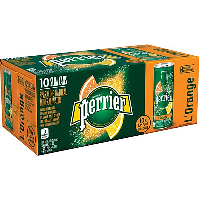 Perrier Slim Can Mineral Water Beverage (074780446341)