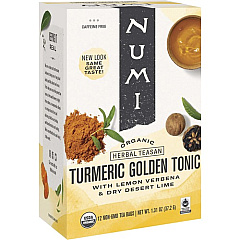 Numi Organic Turmeric Golden Tonic Herbal Tea Bag (10551)