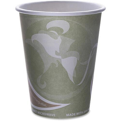 Eco-Products Evolution World PCF Hot Cups (EPBRHC12EWPL)