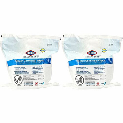 Clorox Healthcare Bleach Germicidal Wipes Bucket Refill (30359PL)
