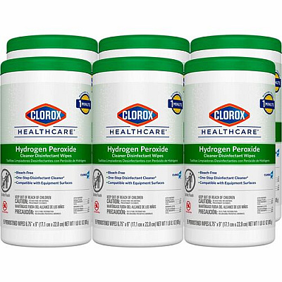 Clorox Healthcare Hydrogen Peroxide Cleaner Disinfectant Wipes (30824PL)