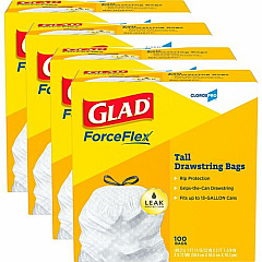 Glad ForceFlex Tall Kitchen Drawstring Trash Bags (78526PL)