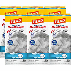 Glad ForceFlex MaxStrength X-Large Kitchen Drawstring Trash Bags (78913BD)