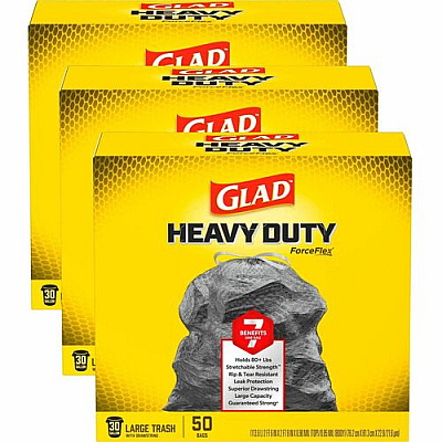Glad ForceFlexPlus Drawstring Large Trash Bags (78997CT)