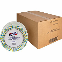 Genuine Joe 9" Printed Paper Plates (10320CT)