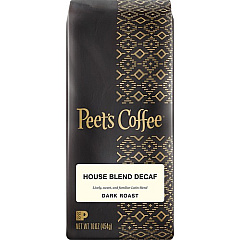 Peet's Coffee Ground House Blend Decaf Coffee (501487)