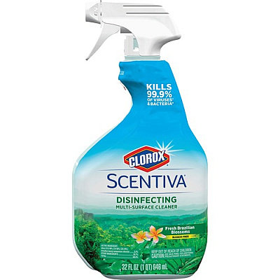 Clorox Scentiva Multi Surface Cleaner, Spray Bottle, Bleach-Free