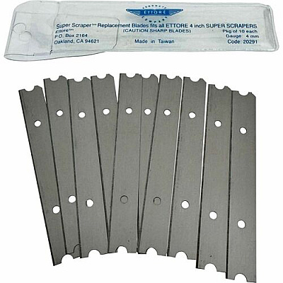 Ettore 4" Scraper Replacement Blades (20291CT)