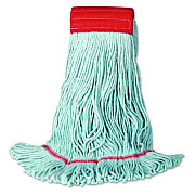 Boardwalk EchoMop with Looped-End Wet Head, Cotton/Rayon/Synthetic, Medium, Blue (1400MEA)