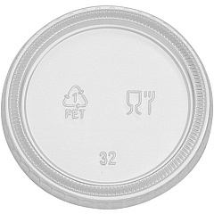 Dixie Portion Cup Lids by GP Pro (PL40CLEAR)