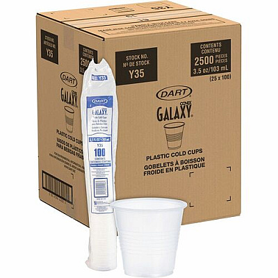 SOLO Galaxy 3.5 oz Plastic Cold Cups (Y35)