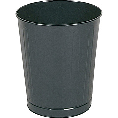 Rubbermaid Commercial Open Top Round Steel Wastebasket (WB26BKCT)