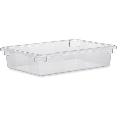 Rubbermaid Commercial 8-1/2 gallon Clear Food Tote Box (3308CLECT)