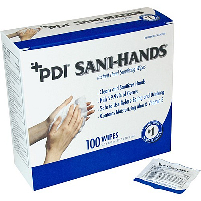 Nice-Pak Sani-Hands Individual Hand Wipes Packets (PSDP077600CT)