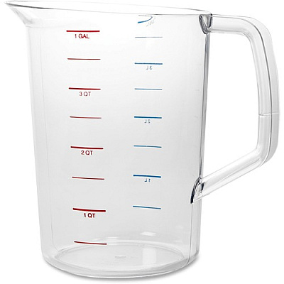 Rubbermaid Commercial Bouncer 4 Quart Measuring Cup (3218CLECT)