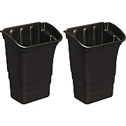 Rubbermaid Commercial Executive Service Cart Refuse Bin (335388BLACT)