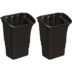 Rubbermaid Commercial Executive Service Cart Refuse Bin (335388BLACT)