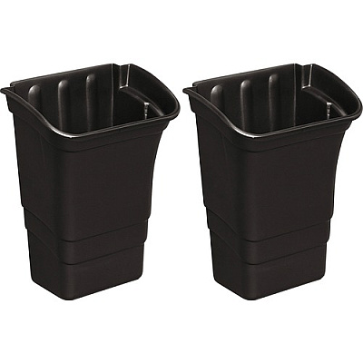 Rubbermaid Commercial Executive Service Cart Refuse Bin (335388BLACT)
