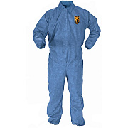 Kleenguard A60 Coveralls - Zipper Front, Storm Flap, Elastic Back, Wrists & Ankles (45004)