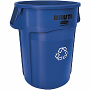 Rubbermaid Commercial Brute 44-Gallon Vented Recycling Containers (264307BLUCT)