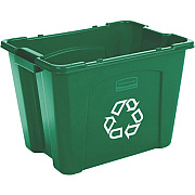 Rubbermaid Commercial 14-gallon Recycling Box (571473GRECT)