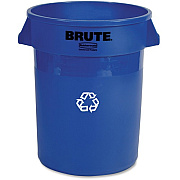 Rubbermaid Commercial Brute 32-Gallon Vented Recycling Containers (263273CT)