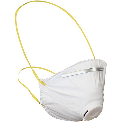 ProGuard Disposable Particulate Respirator with Exhalation Valve, White (7314BCT)
