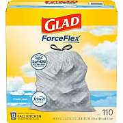 Glad ForceFlex Tall Kitchen Drawstring Trash Bags (78563)