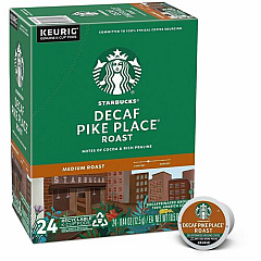 Starbucks K-Cup Decaf Pike Place Roast Coffee (12434952)