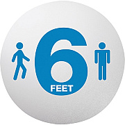 Lorell Blue 6 Feet Printed Personal Spacing Disks (LLR03184)